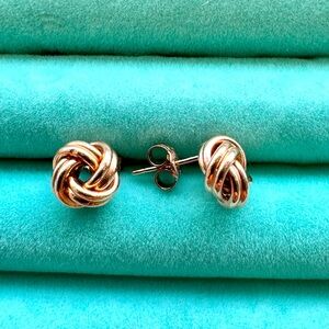 Rose Gold Earrings. 10k rose gold